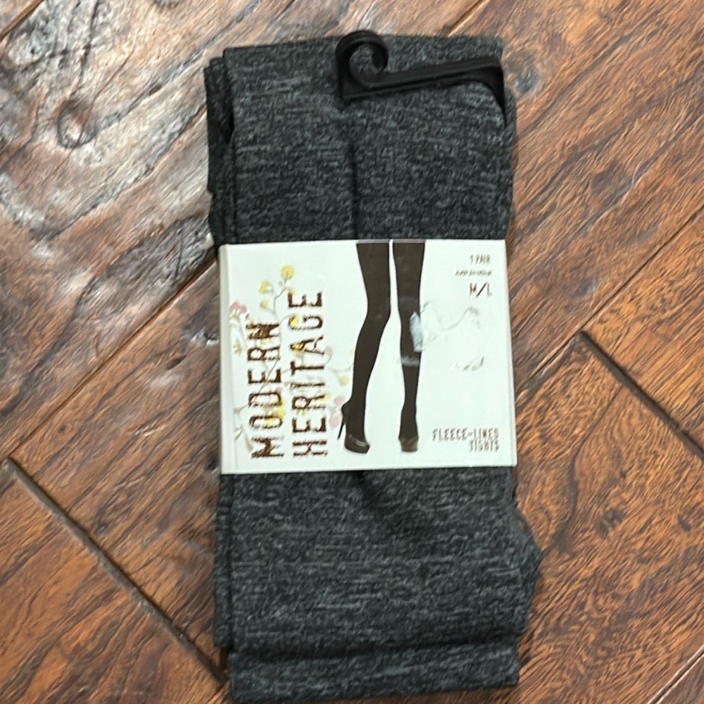 MODERN HERITAGE TIGHTS SZ M/L FLEECE LINED TIGHTS NWT